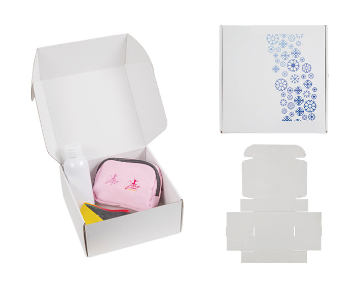 CAJA DE REGALO 26.5 x 26.5 x 12 CM BLANCA