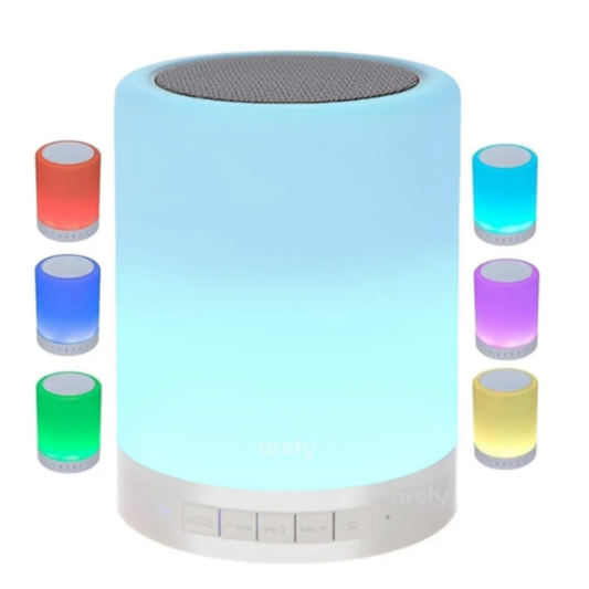 LÁMPARA BOCINA BLUETOOTH TÁCTIL MULTICOLOR