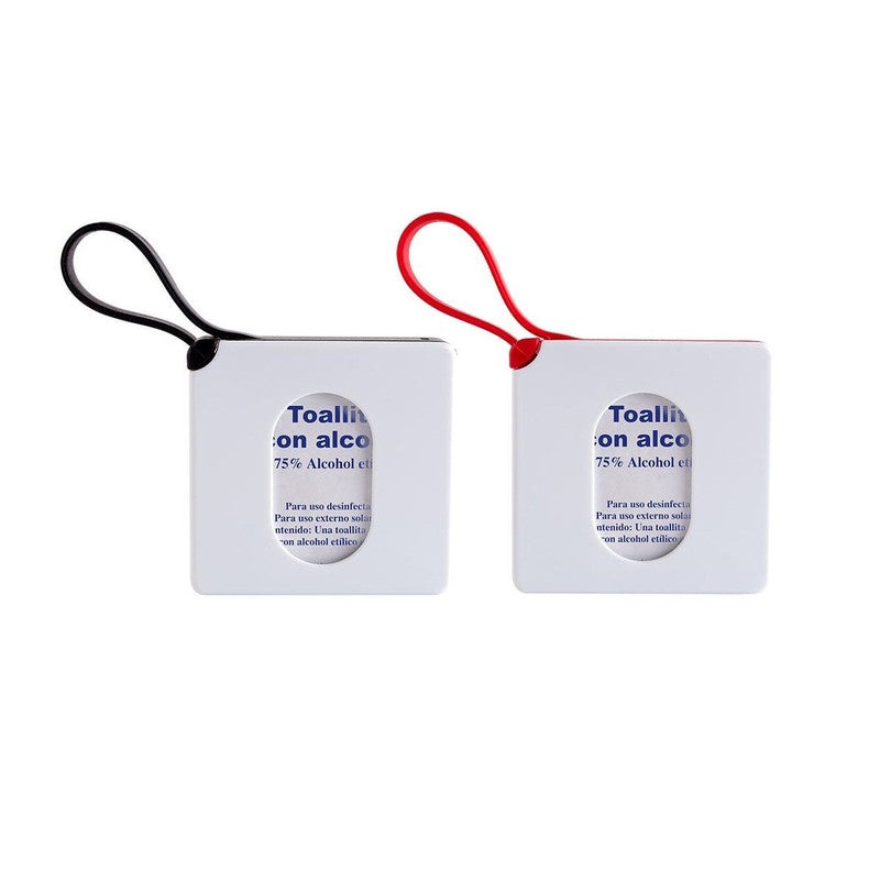 ESTUCHE-LLAVERO CON PADS DE ALCOHOL