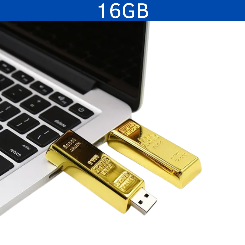 USB LINGOTE ORO 16GB