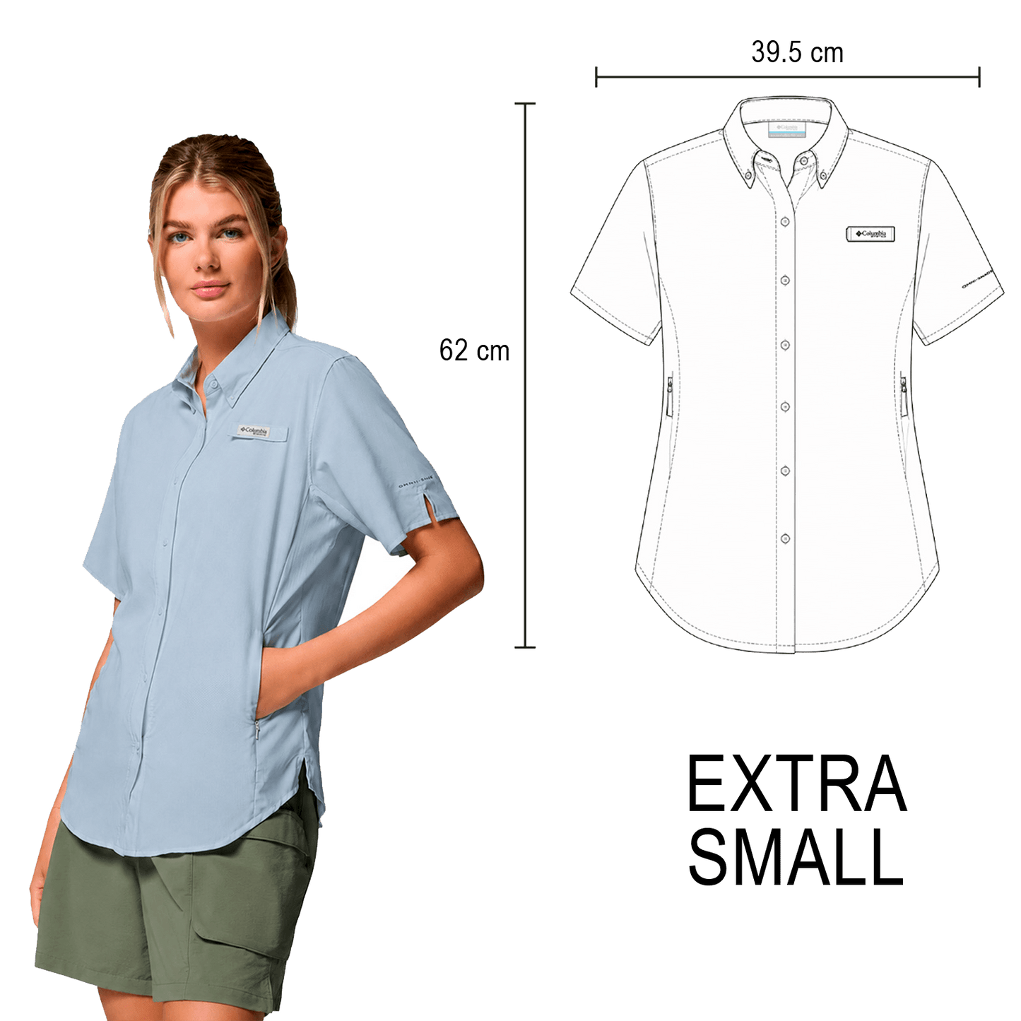 CAMISA TAMIAMI COLUMBIA DAMA