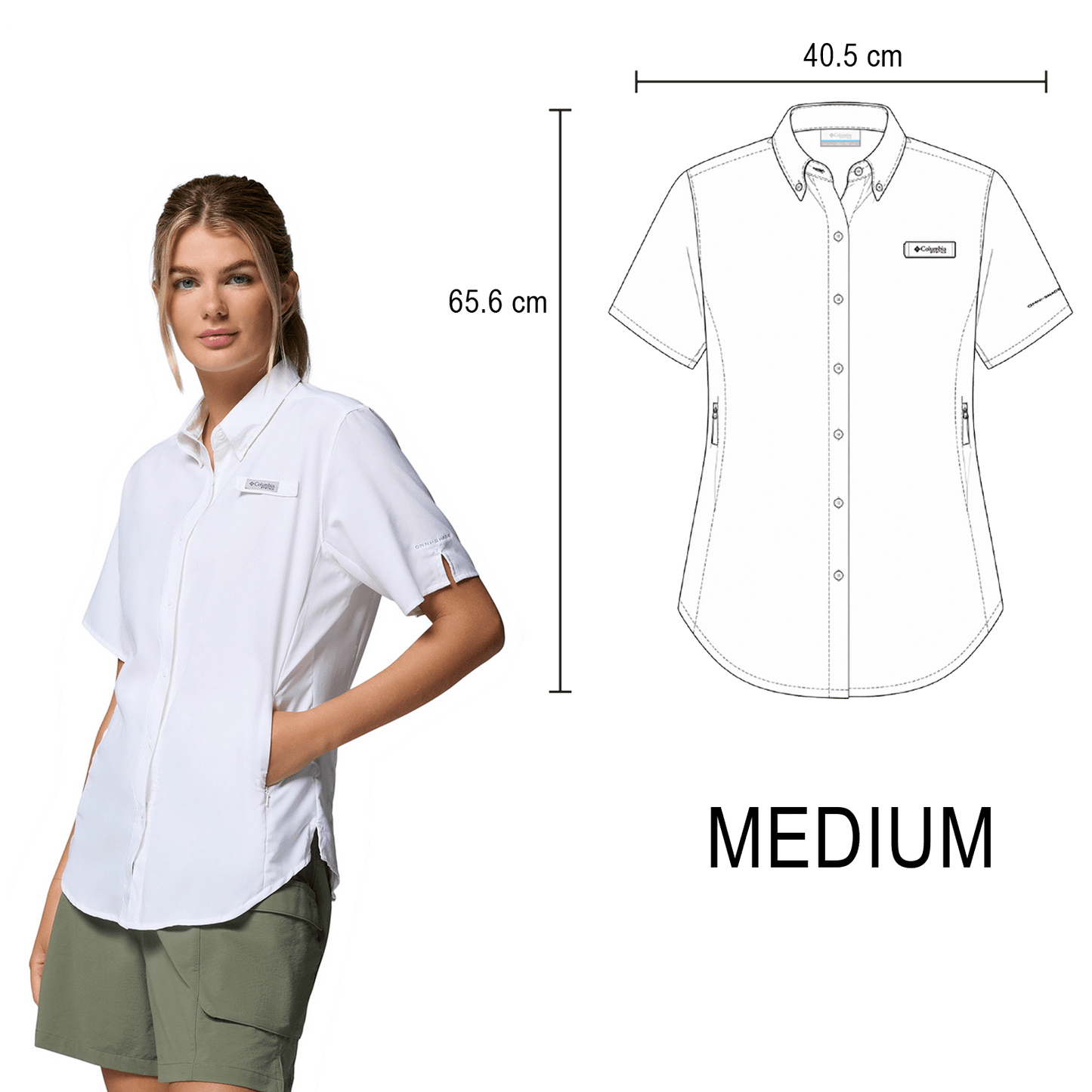 CAMISA TAMIAMI COLUMBIA DAMA