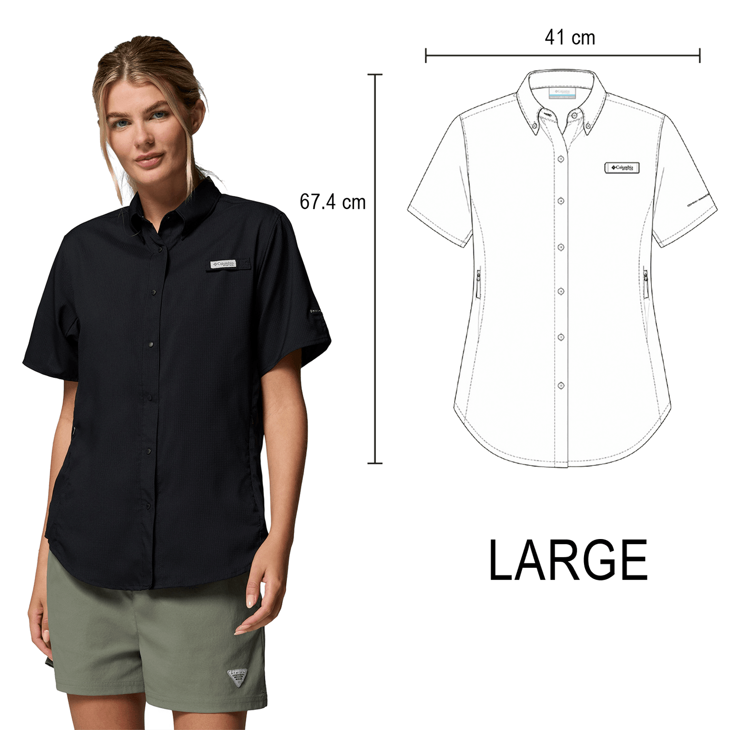 CAMISA TAMIAMI COLUMBIA DAMA
