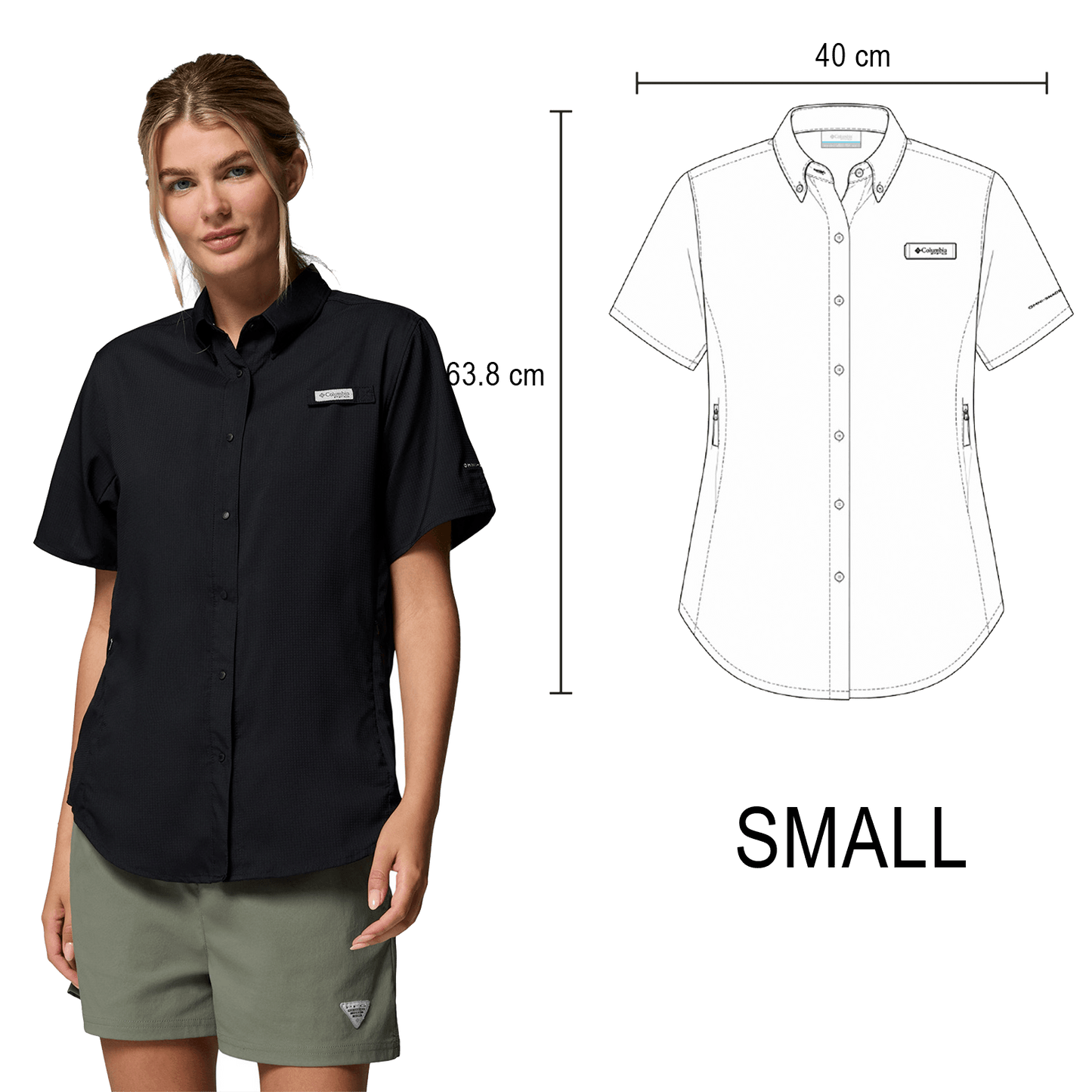CAMISA TAMIAMI COLUMBIA DAMA