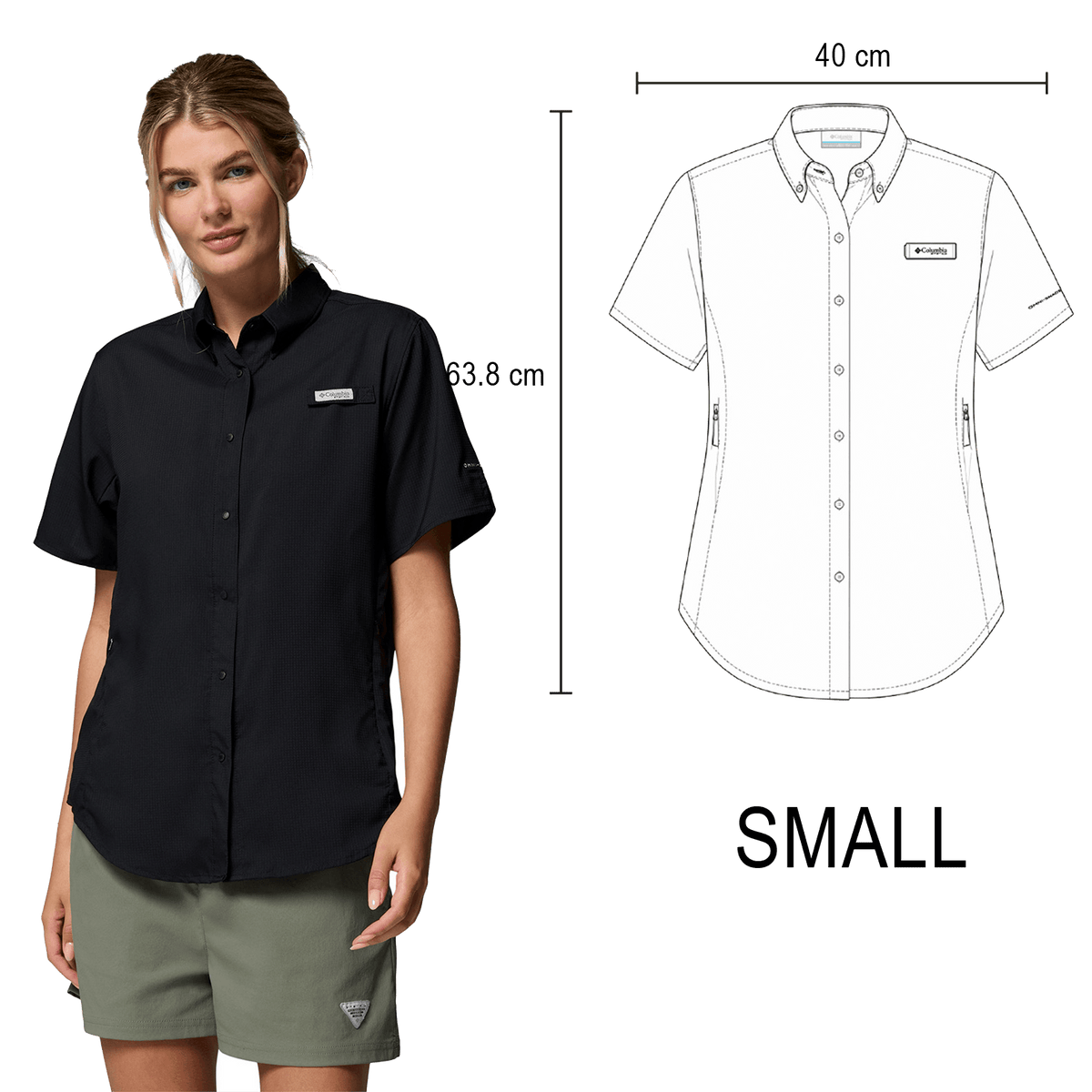 CAMISA TAMIAMI COLUMBIA DAMA
