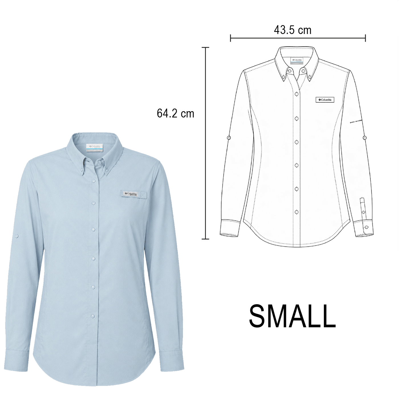 CAMISA TAMIAMI MANGA LARGA COLUMBIA DAMA