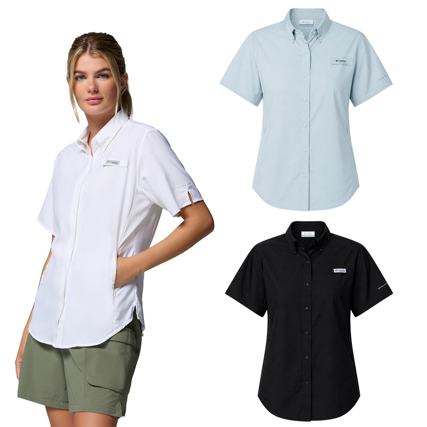 CAMISA TAMIAMI COLUMBIA DAMA