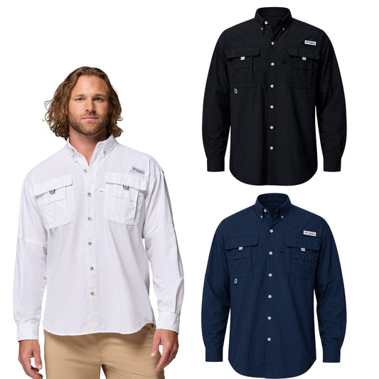 CAMISA BAHAMA MANGA LARGA COLUMBIA