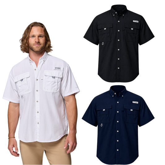 CAMISA BAHAMA MANGA CORTA COLUMBIA