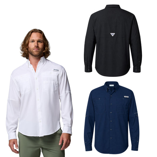 CAMISA TAMIAMI COLUMBIA MANGA LARGA CABALLERO