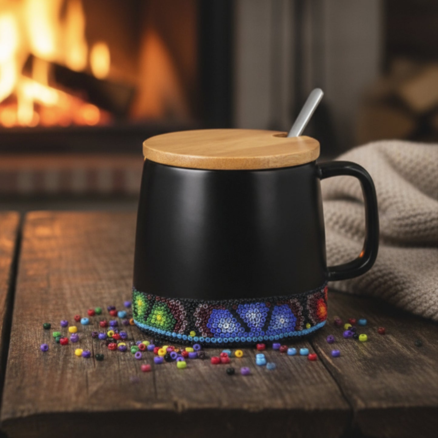 TAZA HUICHOL FRIDA