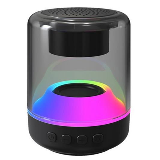 MINI BOCINA BLUETOOTH INALÁMBRICA CON LUZ RGB