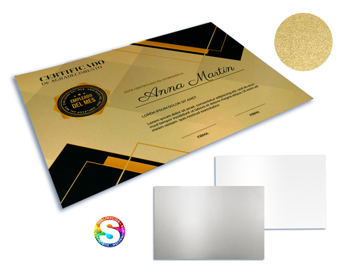 LÁMINA DE ALUMINIO 40*60 PARA SUBLIMACIÓN GLOSSY