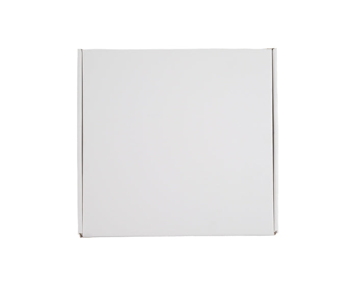 CAJA DE REGALO 26.5 x 26.5 x 6.5 CM BLANCA