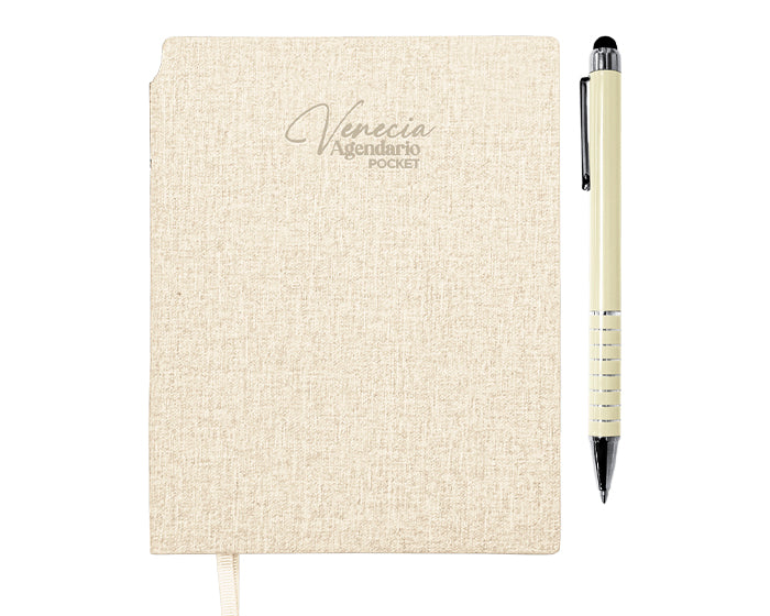 AGENDARIOCON BOLÍGRAFO VENECIA POCKET