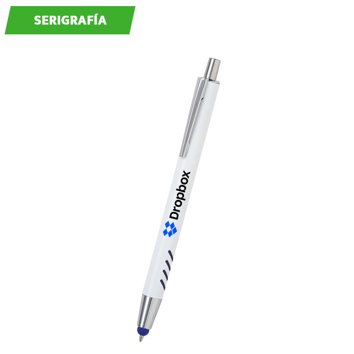 BOLÍGRAFO DE ALUMINIO BLANCO FORLI