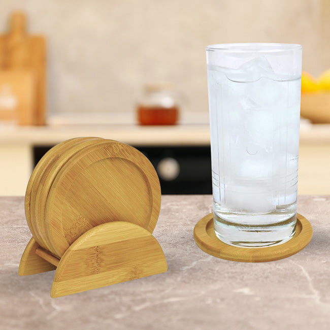 SET COASTERS BAMBOO
