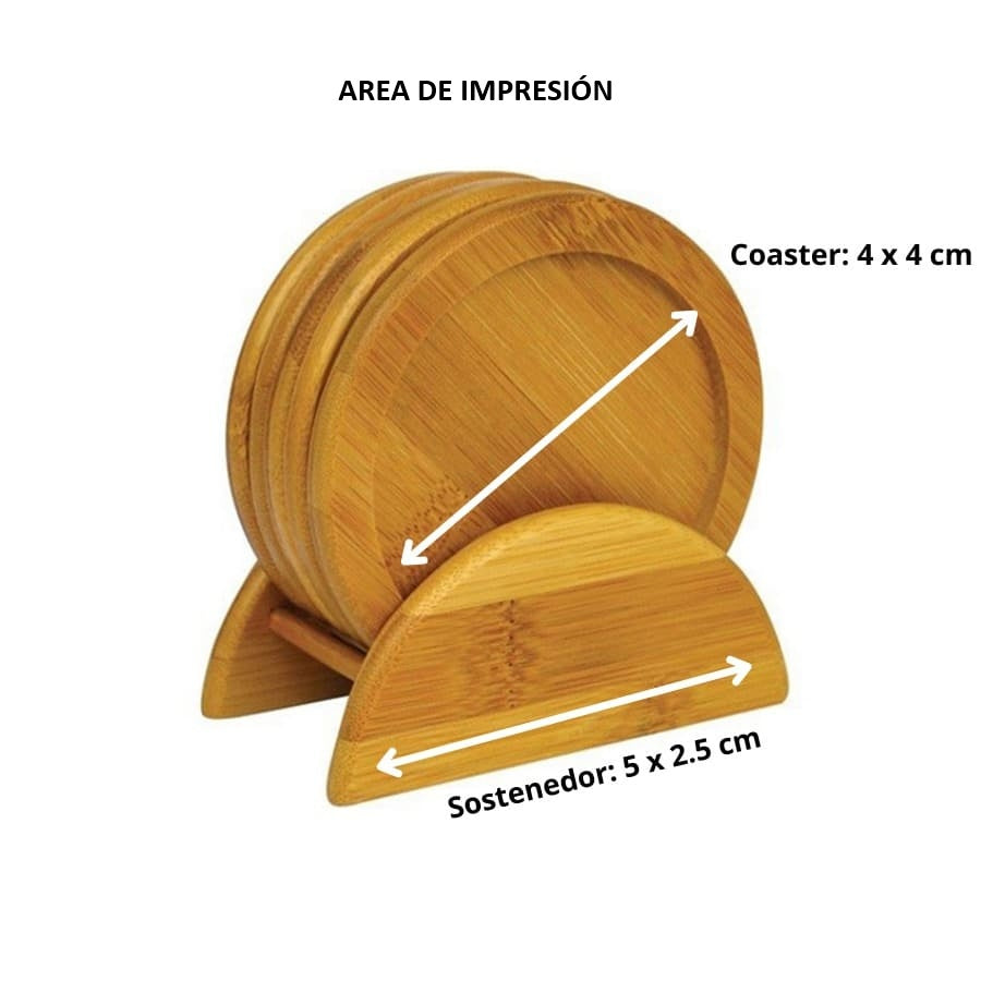SET COASTERS BAMBOO
