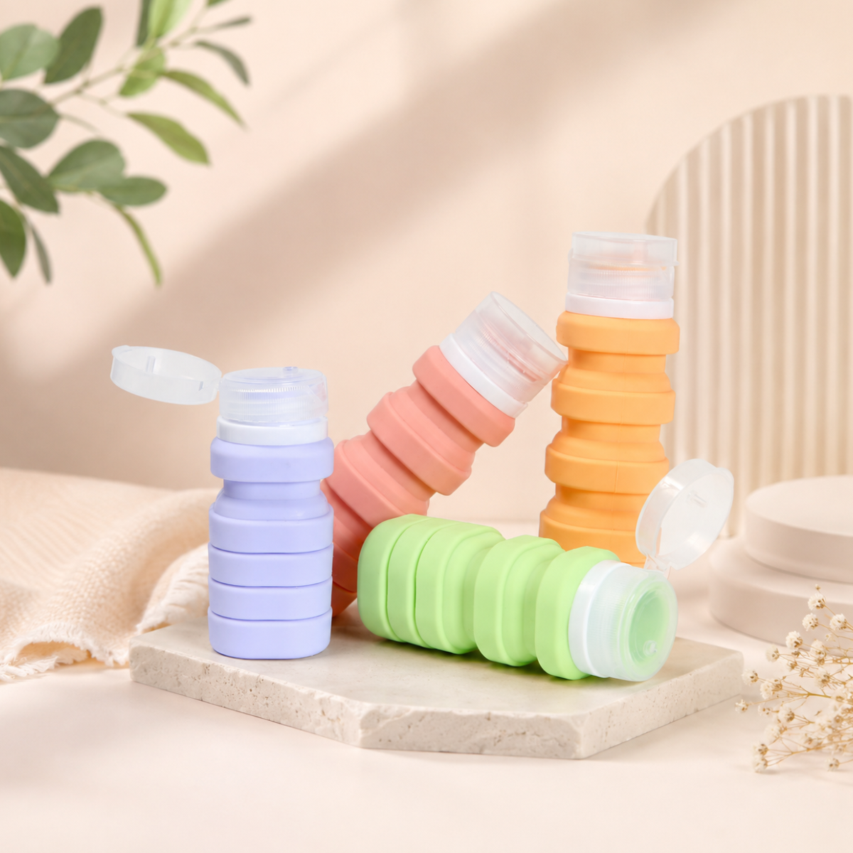 SET DE 4 BOTELLAS EXPANDIBLES