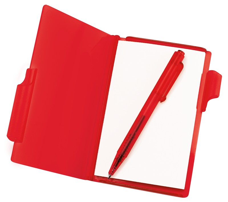 BLOCK DE NOTAS CON BOLÍGRAFO