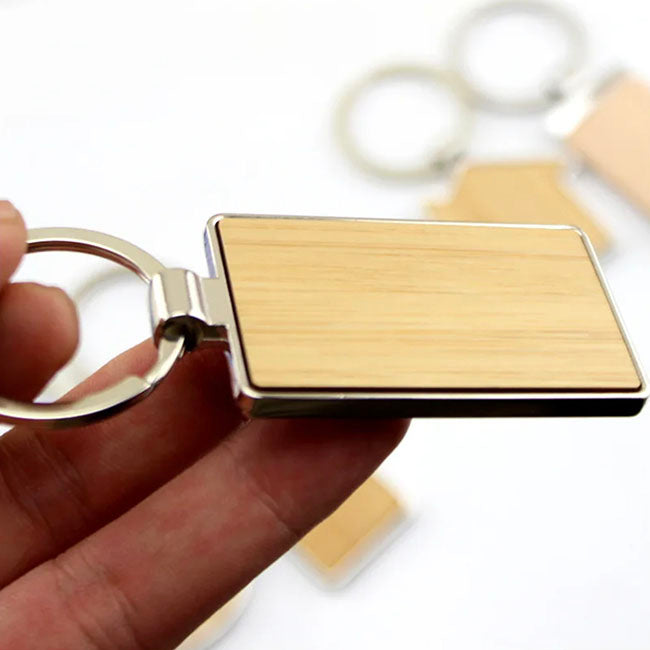 LLAVERO RECTANGULAR BAMBOO