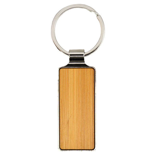 LLAVERO RECTANGULAR BAMBOO