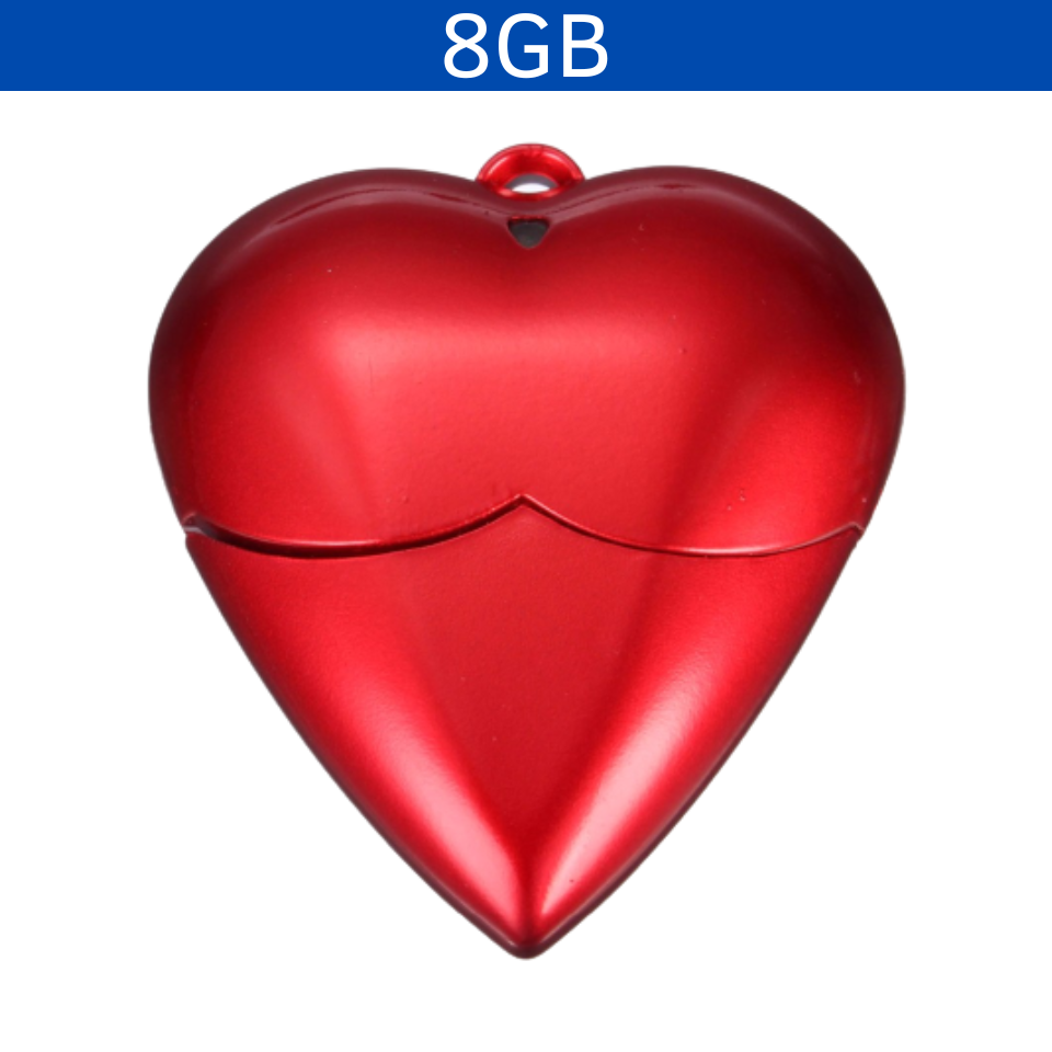 USB CORAZÓN 8GB