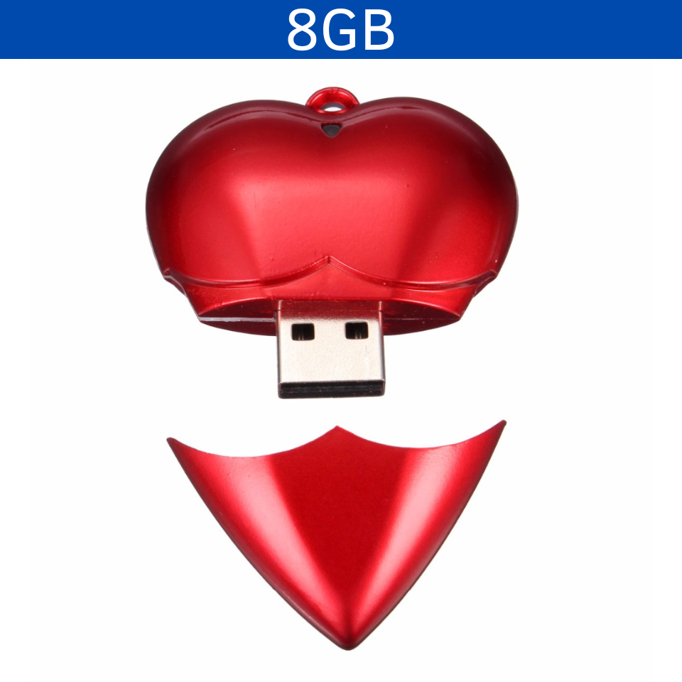 USB CORAZÓN 8GB