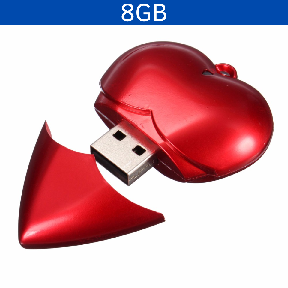 USB CORAZÓN 8GB