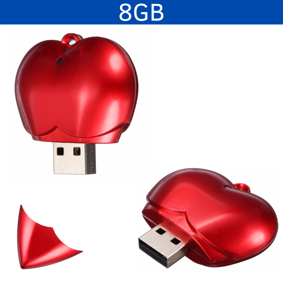 USB CORAZÓN 8GB
