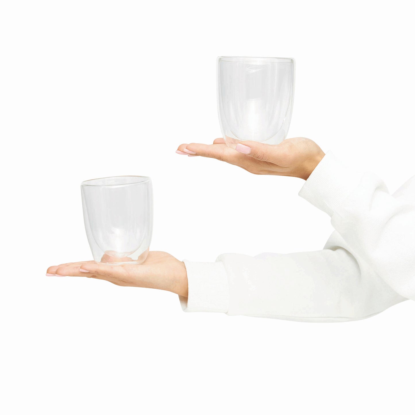 Set de vasos de vidrio "Double"