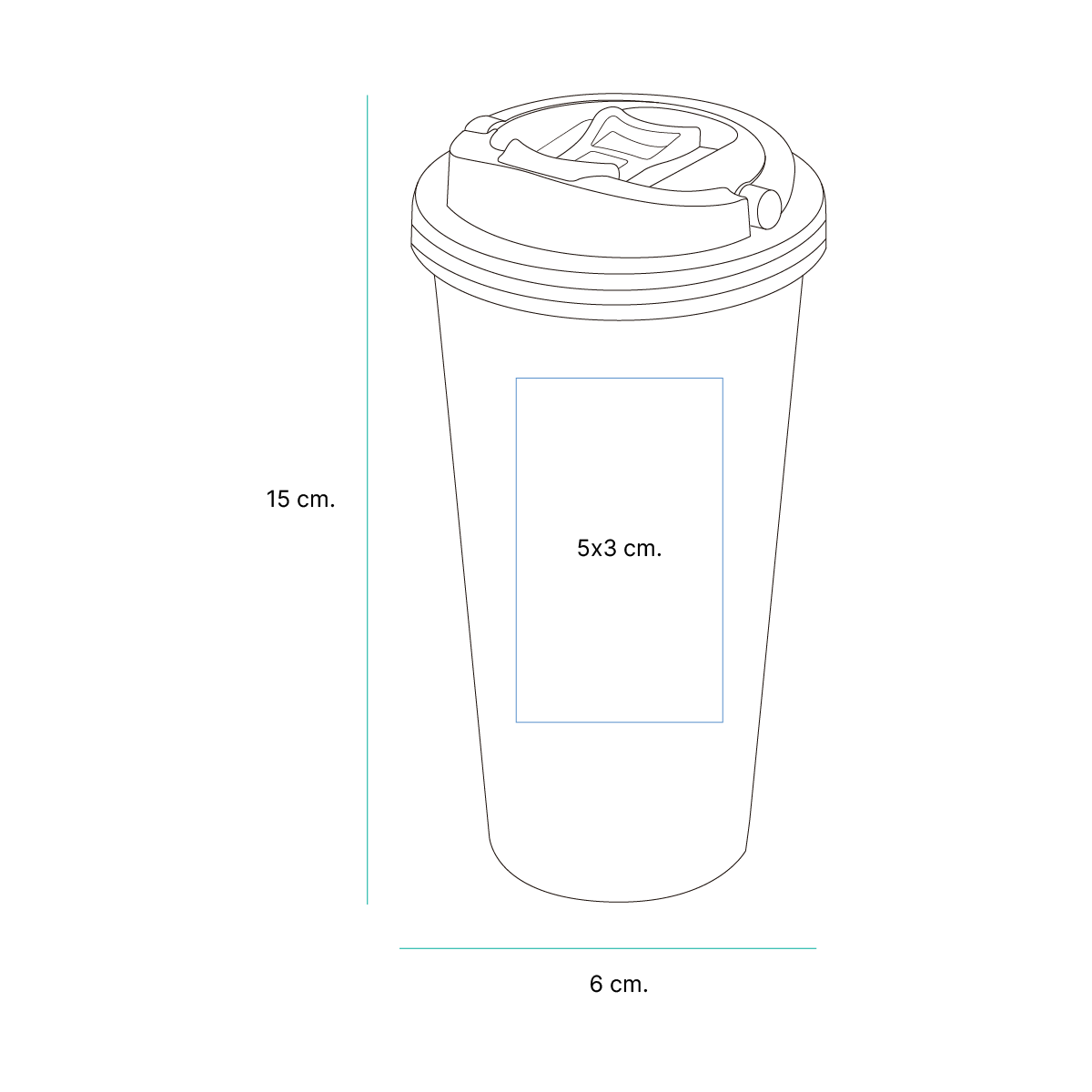 VASO DE ALUMINIO