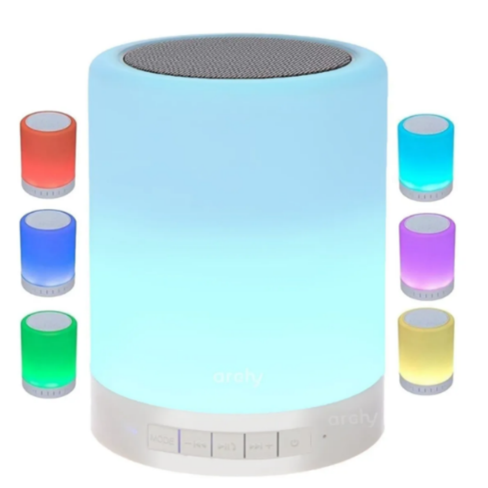 LÁMPARA BOCINA BLUETOOTH TÁCTIL MULTICOLOR