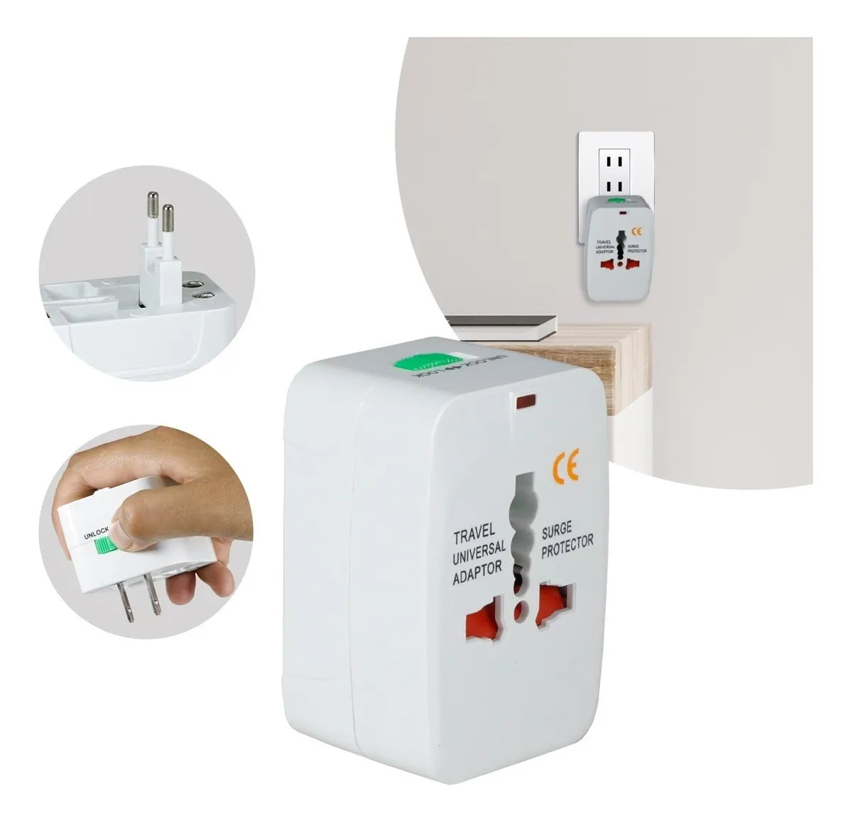 ADAPTADOR DE CORRIENTE INTERNACIONAL 4 EN 1