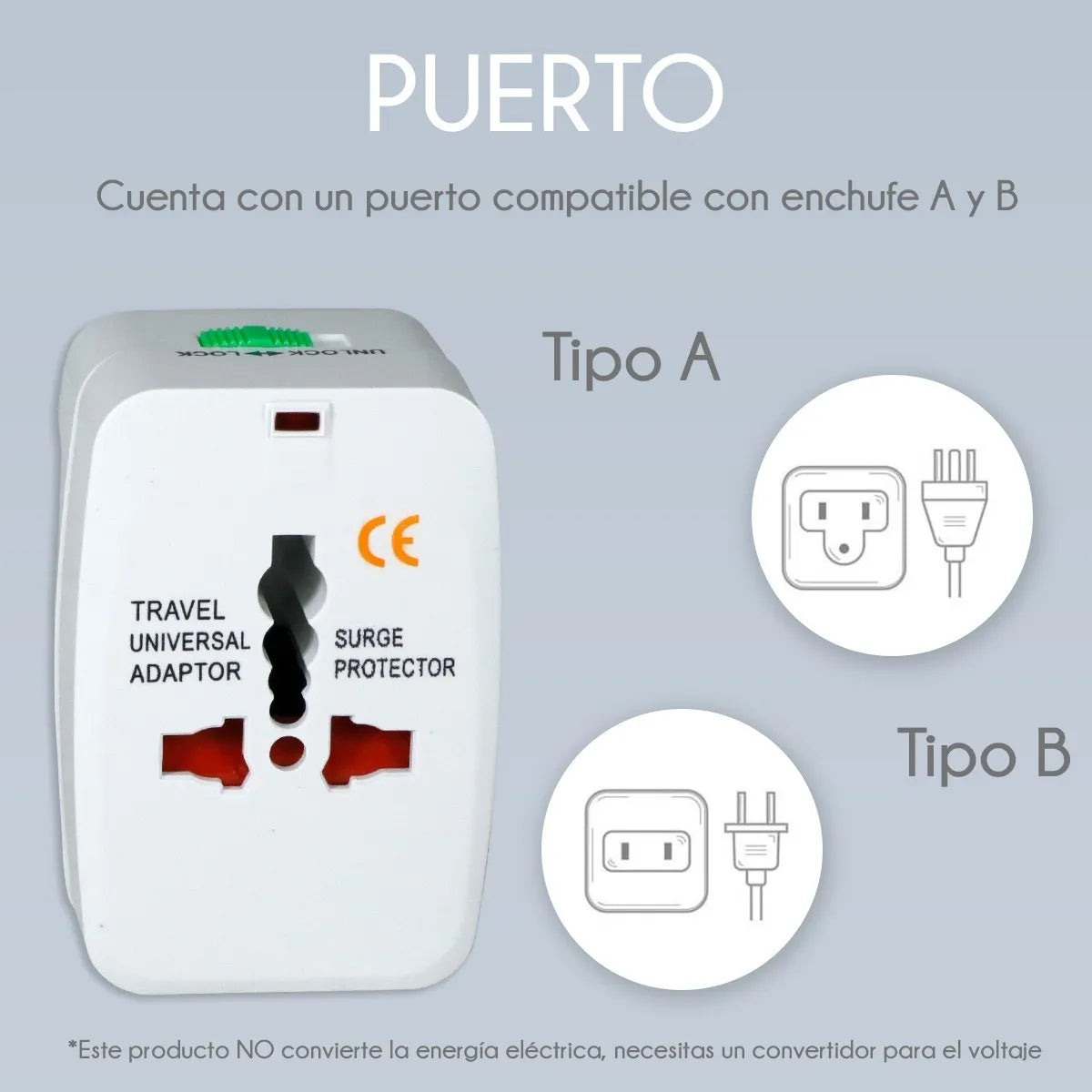 ADAPTADOR DE CORRIENTE INTERNACIONAL 4 EN 1