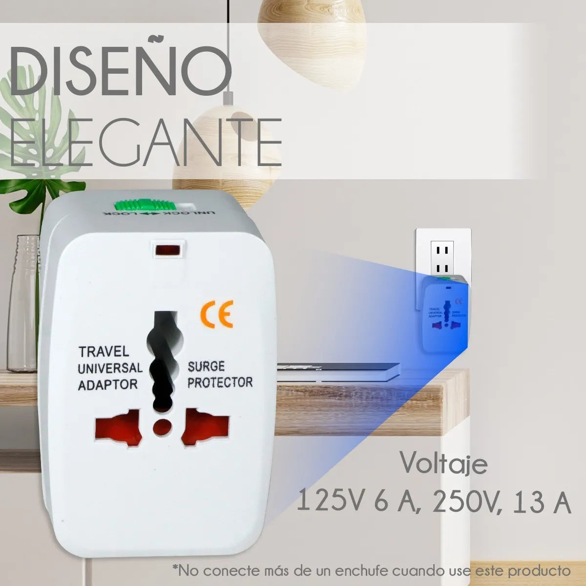ADAPTADOR DE CORRIENTE INTERNACIONAL 4 EN 1