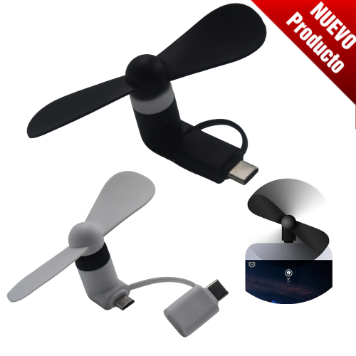 MINI VENTILADOR PORTATIL 2 EN 1