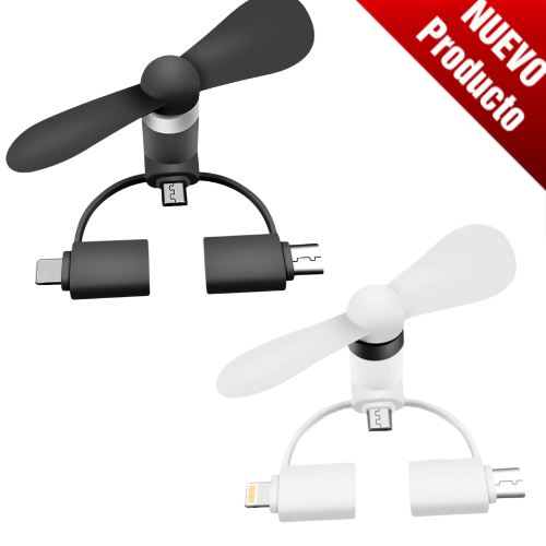 MINI VENTILADOR PORTÁTIL 3 EN 1
