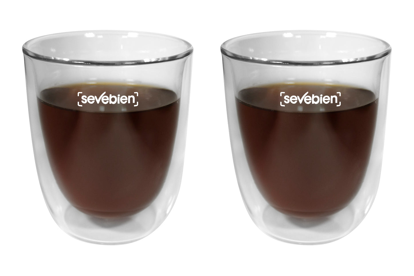 Set de vasos de vidrio "Double"