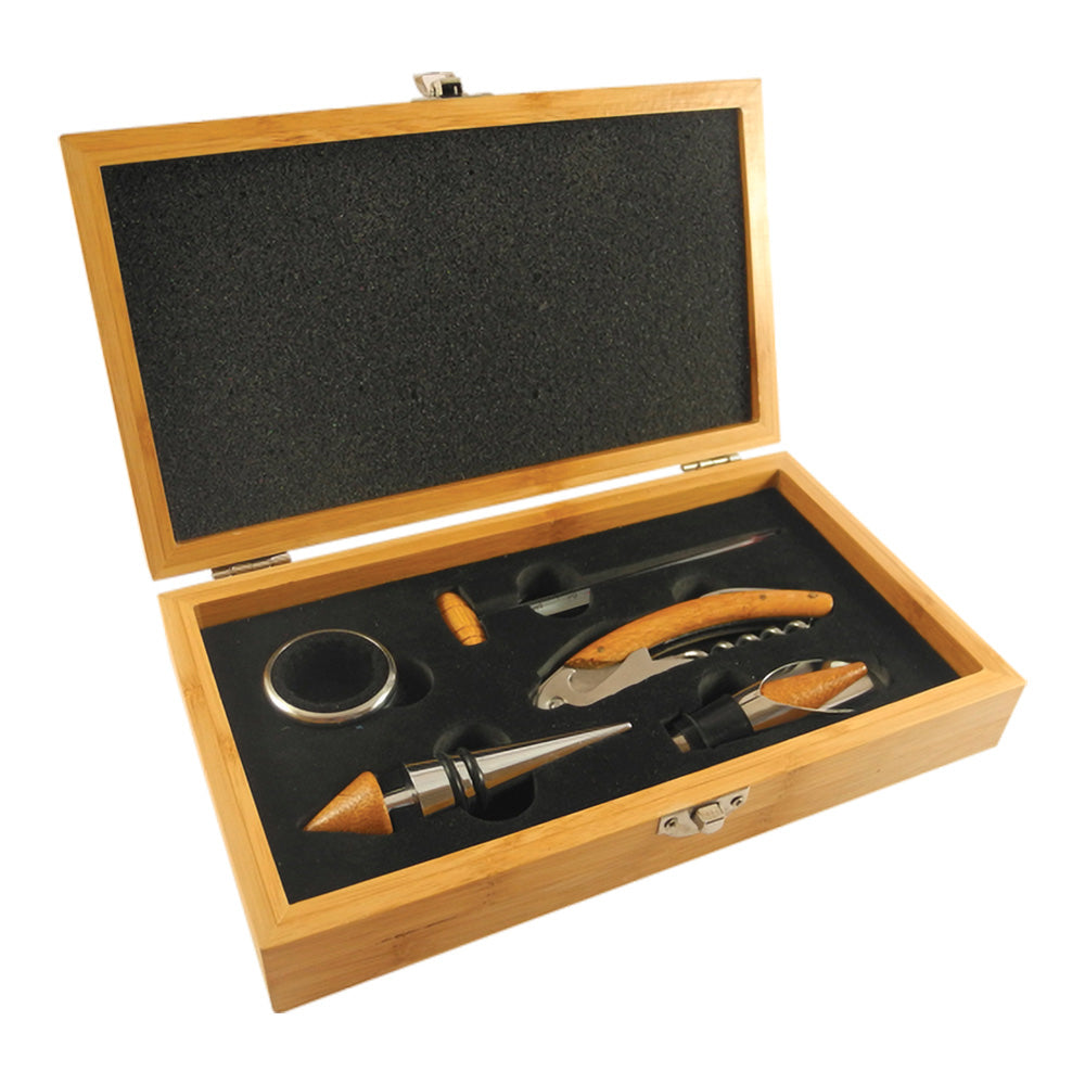 SET DE VINO BAMBOO