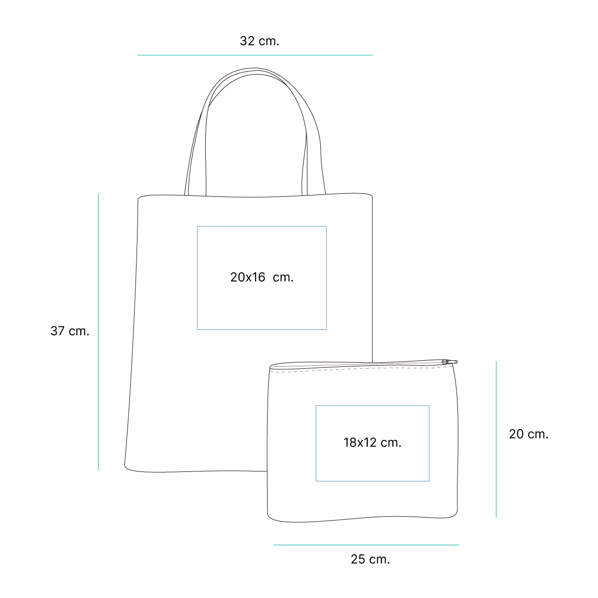 SET DE BOLSAS CARERI