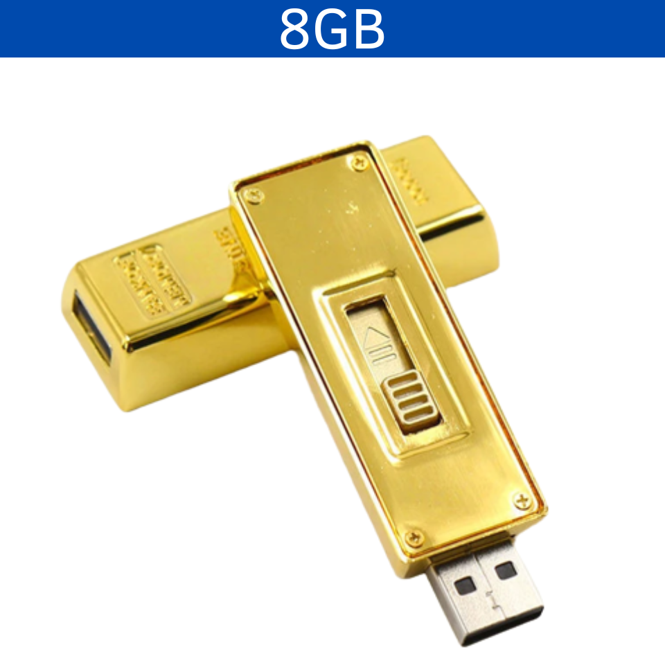 USB LINGOTE ORO 8GB