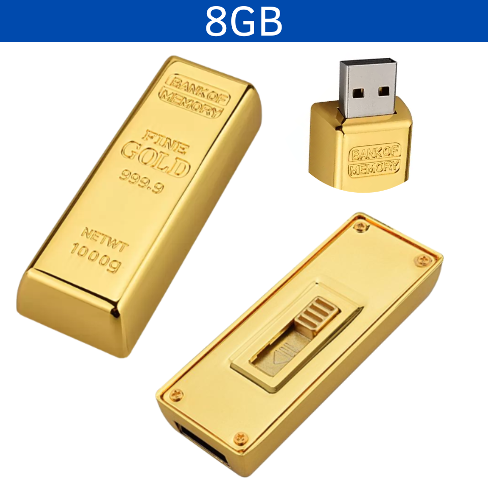 USB LINGOTE ORO 8GB