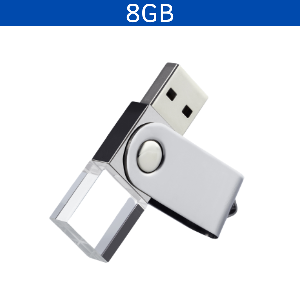 USB MINI CRISTAL 8GB