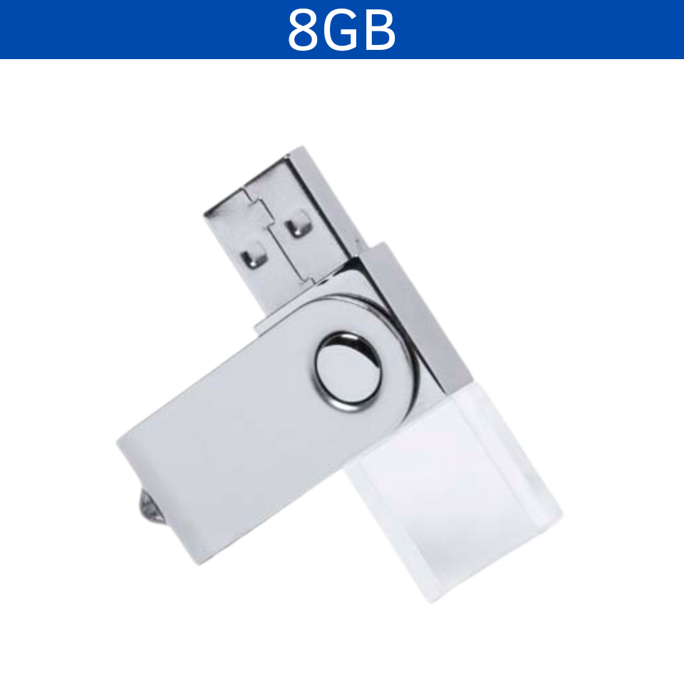 USB MINI CRISTAL 8GB