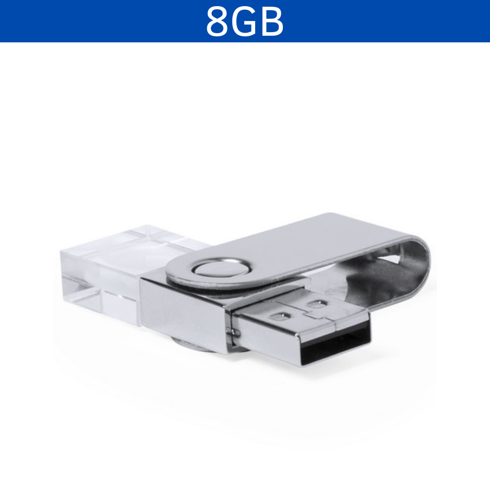 USB MINI CRISTAL 8GB