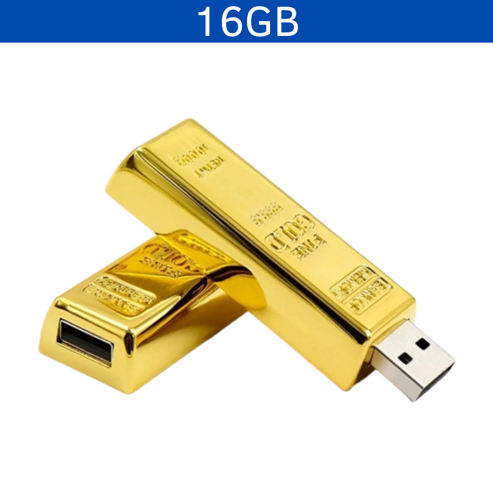 USB LINGOTE ORO 16GB