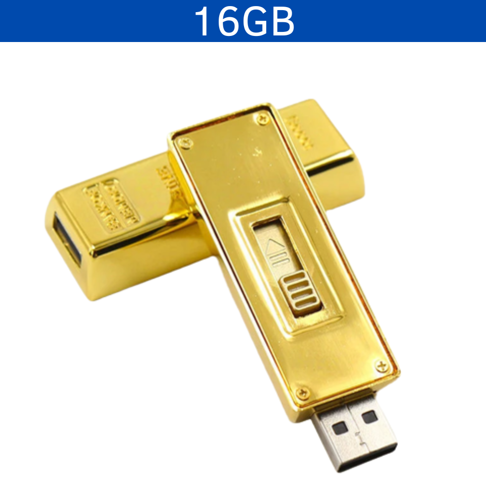 USB LINGOTE ORO 16GB