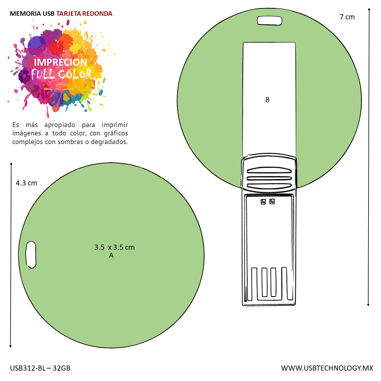 USB BOTÓN 32GB